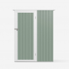 Tuinhuis schuur van groen gegalvaniseerd plaatstaal 143x89x186 cm Amalfi NATURE Kortingen