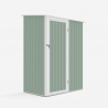 Tuinhuis schuur van groen gegalvaniseerd plaatstaal 143x89x186 cm Amalfi NATURE Voorraad