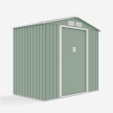 Tuinhuis schuur van gegalvaniseerd plaatstaal 213x127x195 cm Chalet NATURE Voorraad