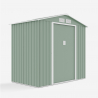 Tuinhuis schuur van gegalvaniseerd plaatstaal 213x127x195 cm Chalet NATURE Voorraad