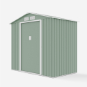 Tuinhuis schuur van gegalvaniseerd plaatstaal 213x127x195 cm Chalet NATURE Korting