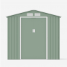 Tuinhuis schuur van gegalvaniseerd plaatstaal 213x191x195 cm St.Moritz NATURE Voorraad