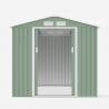 Tuinhuis schuur van gegalvaniseerd plaatstaal 213x191x195 cm St.Moritz NATURE Catalogus