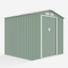 Tuinhuis schuur van gegalvaniseerd plaatstaal 213x191x195 cm St.Moritz NATURE Model