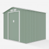 Tuinhuis schuur van gegalvaniseerd plaatstaal 213x191x195 cm St.Moritz NATURE Kortingen