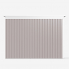 Tuinhuis schuur van gegalvaniseerd plaatstaal 257x142x184 cm Tyrol Keuze