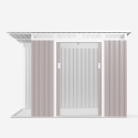 Tuinhuis schuur van gegalvaniseerd plaatstaal 257x142x184 cm Tyrol Catalogus