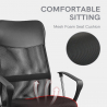 Bureaustoel ergonomische gestoffeerde fauteuil ademende stof Adflatus Voorraad