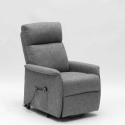 Giorgia+ elektrische relax fauteuil met 2 motoren, verstelbare rugleuning en hefsysteem voor ouderen