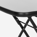 Set van 2 stoelen met vierkante tafel voor tuin opvouwbaar modern design SODA Korting