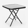 Set van 2 stoelen met vierkante tafel voor buiten opvouwbaar modern design Soda Aanbod