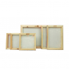 Set van 6 canvas prints vintage houten frame Friday Aanbod