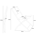 Set modern design ronde salontafel met 2 stoelen voor buiten opvouwbaar Bitter Karakteristieken