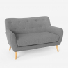 2-zitsbank van stof in modern Scandinavisch design Irvine