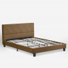Tweepersoonsbed van stof met lattenbodem 160x190 cm Olten  Aankoop