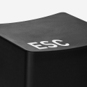 Plastic poef krukje in toetsenbord stijl  ESC Korting