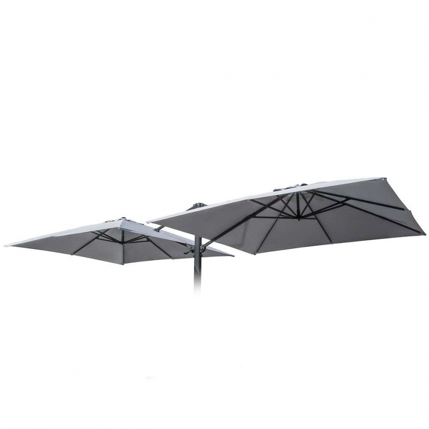 Reservedoek voor tuinparasol 3x3 m dubbele arm Oslo zonder volant Aanbieding Reservedoek voor tuinparasol 3x3 m dubbele arm Oslo zonder volant Aanbieding