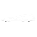 Reservedoek voor tuinparasol 3x3 m dubbele arm met volant Oslo Aanbod