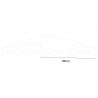Vervangend doek voor tuinparasol 3x3 m Paradise Brown aluminium arm met volant Aanbod