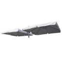 Reservedoek voor tuinparasol 3x3 m dubbele arm met volant Oslo Verkoop