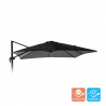 Vervangend doek voor tuinparasol 3x3 m aluminium arm Paradise Noir zonder volant Verkoop