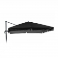 Vervangend doek voor tuinparasol 3x3 m aluminium arm Paradise Noir met volant Aanbieding