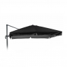 Vervangend doek voor tuinparasol 3x3 m aluminium arm Paradise Noir met volant Aanbieding