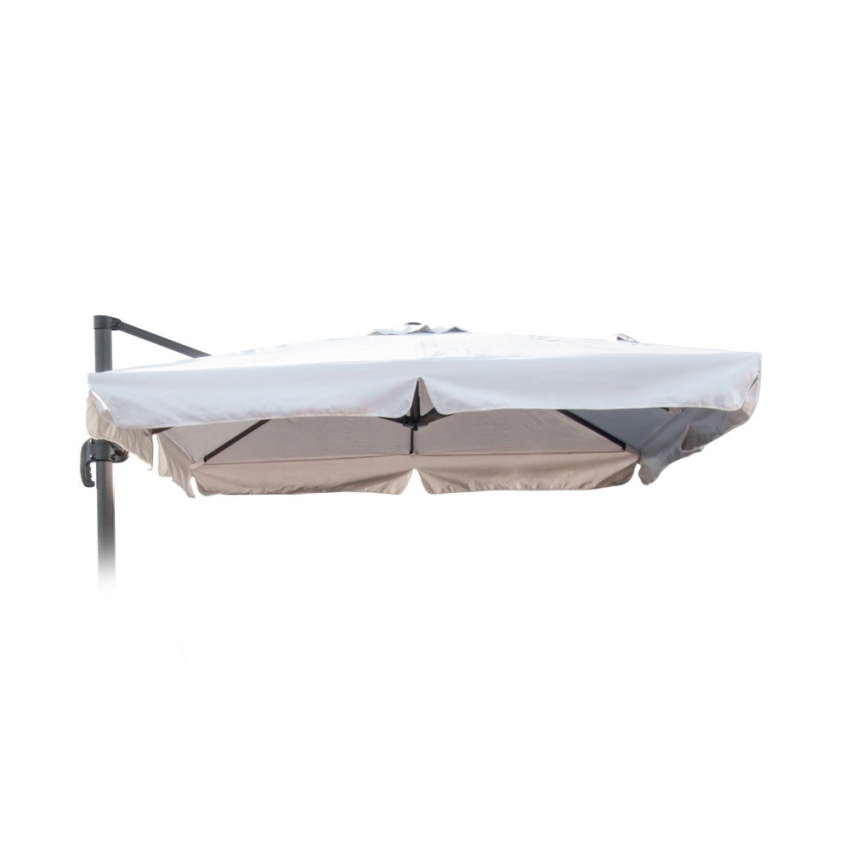 Vervangend doek voor tuinparasol 2,5x2,5 m aluminium arm Paradise met volant Aanbieding Vervangend doek voor tuinparasol 2,5x2,5 m aluminium arm Paradise met volant Aanbieding