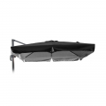 Vervangend doek voor tuinparasol 2,5x2,5 m Paradise Noir aluminium arm met volant Aanbieding