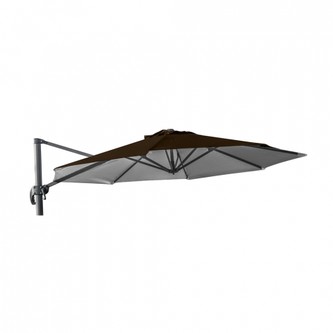 Vervangend doek voor achthoekige tuinparasol 3x3 m aluminium arm Paradise Brown Aanbieding