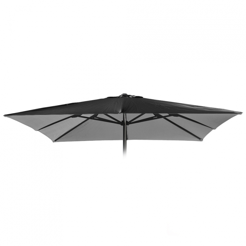 Vervangend doek voor vierkante tuinparasol Marte Noir 3x3 m zonder volant Aanbieding Vervangend doek voor vierkante tuinparasol Marte Noir 3x3 m zonder volant Aanbieding