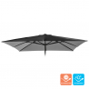 Vervangend doek voor vierkante tuinparasol Marte Noir 3x3 m zonder volant  Verkoop