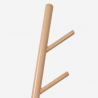 Moderne Scandinavische stijl staande kapstok van metaal in houtkleur en zwart Zavest Kortingen