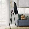 Moderne Scandinavische stijl staande kapstok van hout en metaal Pakart Kortingen