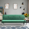 2-zits design slaapbank in fluwelen stof Probatus 