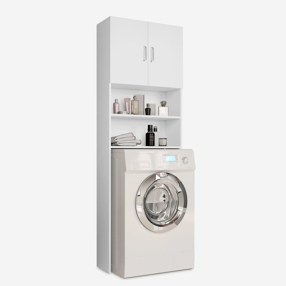 Ruimtebesparende wasmachinekast Garda Ivory