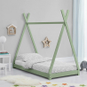 Houten huisvormig Montessori kinderbed Tipee 80x160 cm Catalogus