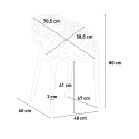 Modern design polypropyleen stoel voor binnen en buiten Fragus 