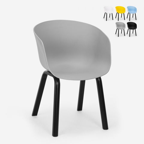 Moderne design stoel polypropyleen metaal voor keuken bar restaurant Senavy