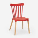 Modern design stoel Lys van polypropyleen en hout 