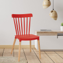 Modern design stoel polypropyleen hout keuken buiten restaurant Lys