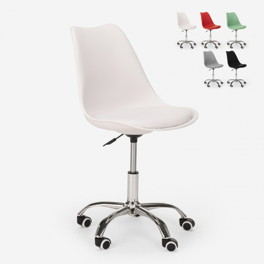 Draaibare, in hoogte verstelbare design bureaustoel met wielen Octony Voorraad Draaibare, in hoogte verstelbare design bureaustoel met wielen Octony Voorraad