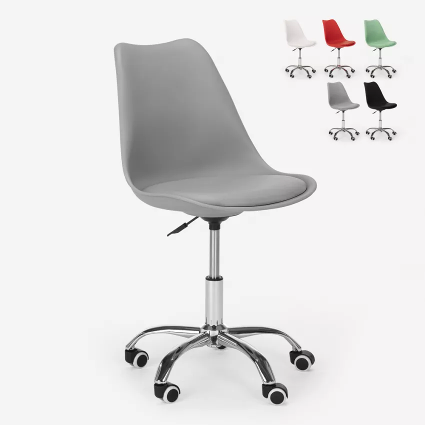 Design stoel draaibare kantoorkruk verstelbare hoogte eiffel wielen Octony Aankoop