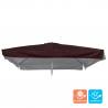 Vervangend doek voor vierkante tuinparasol 3x3 m Marte Brown met volant Verkoop