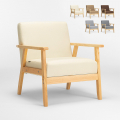 Scandinavische vintage design fauteuil met armleuningen Uteplass Aanbieding