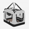 Middelgrote opvouwbare honden- en katten transportmand van stof 68,5x48x50 cm Oliver L 
