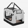 Middelgrote opvouwbare honden- en katten transportmand van stof 68,5x48x50 cm Oliver L 