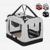 Middelgrote opvouwbare honden- en katten transportmand van stof 68,5x48x50 cm Oliver L Kortingen