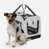 Middelgrote opvouwbare honden- en katten transportmand van stof 68,5x48x50 cm Oliver L 