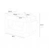 Opvouwbare huisdieren draagtas in medium formaat 78 x 53,5 x 58 cm Oliver XL 